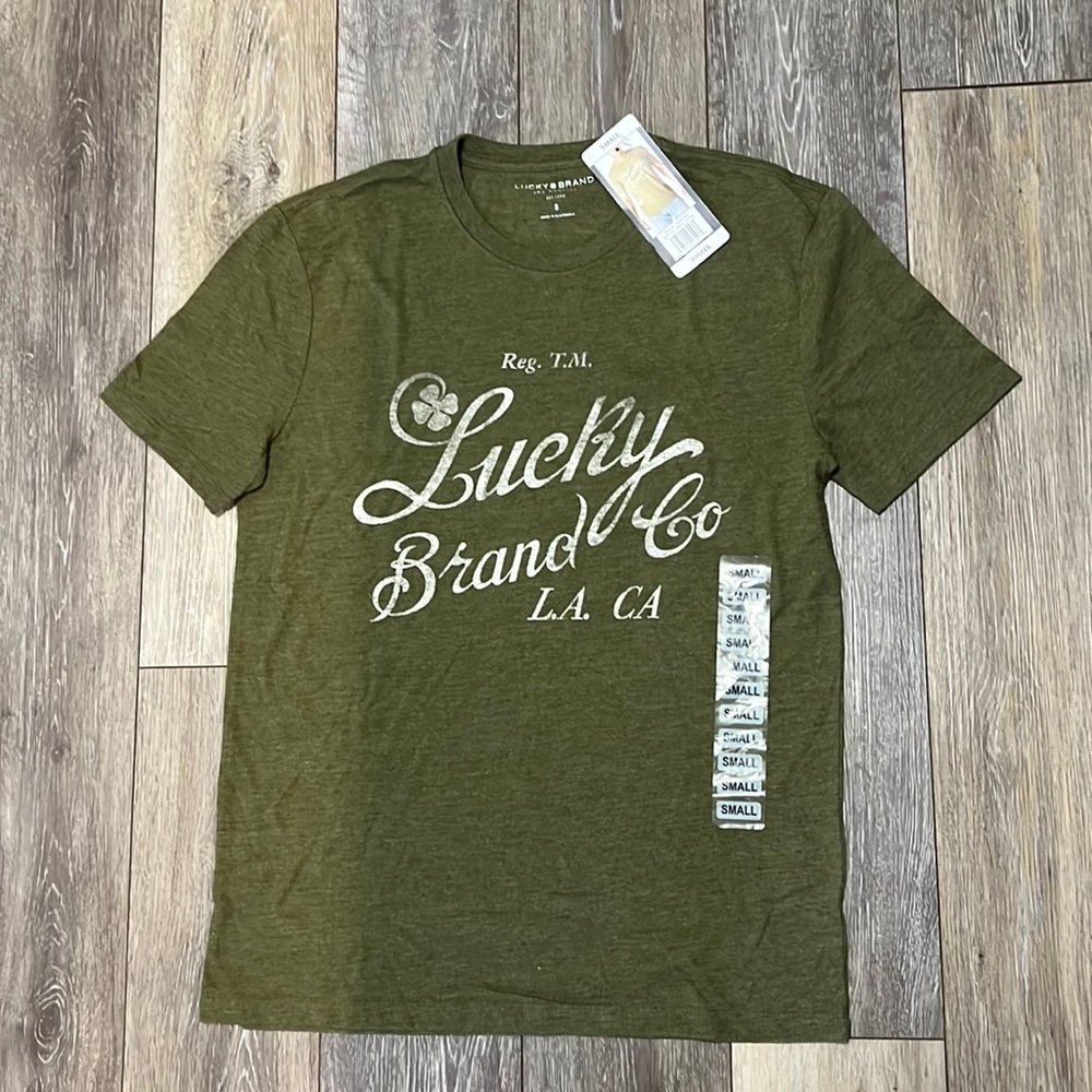 Men’s dark olive Lucky Brand T-shirt